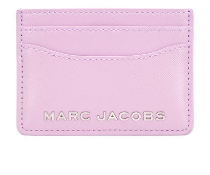 Marc Jacobs Logo Card Holder, &pound;50, Accessories, Purple, Leather, Front view